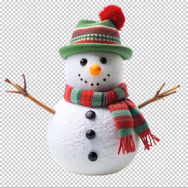 snowman on transparent