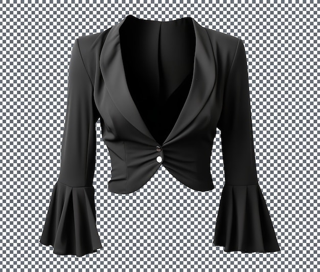 PSD so beautiful bolero jacket isolated on transparent background