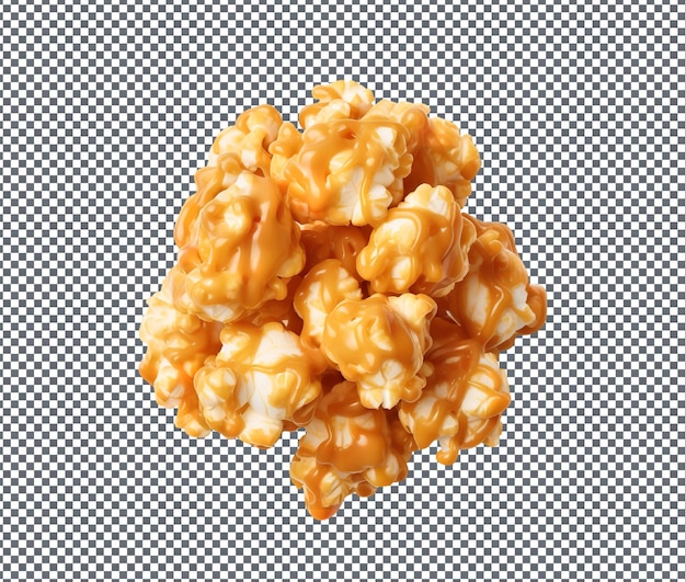 So Crispy and Tasty Peanut Butter Popcorn isolated on transparent background