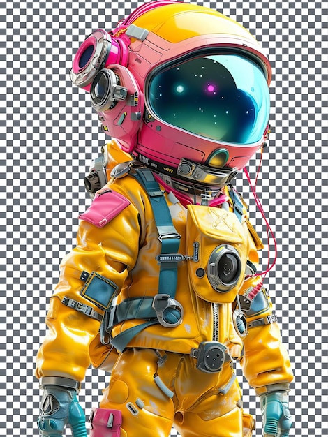 So Cute Galactic Space Smuggler character isolated on transparent background