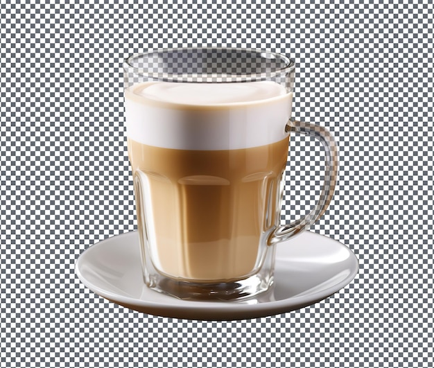 PSD so strong brewed coffee isolated on transparent backgroud