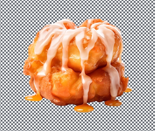 SO sweet Apple Fritter isolated on transparent background