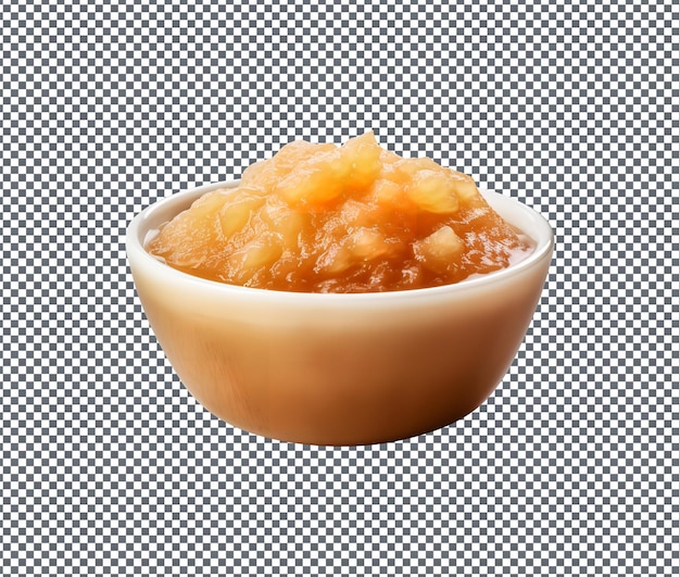 So sweet AppleSauce solated on transparent background