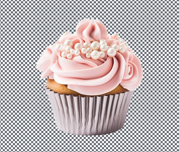 So sweet cupcake isolated on transparent background