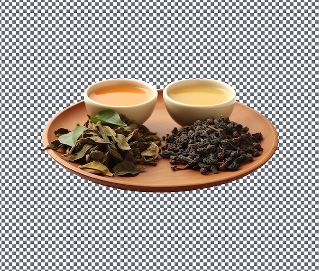 PSD so sweet oolong tea isolated on transparent background