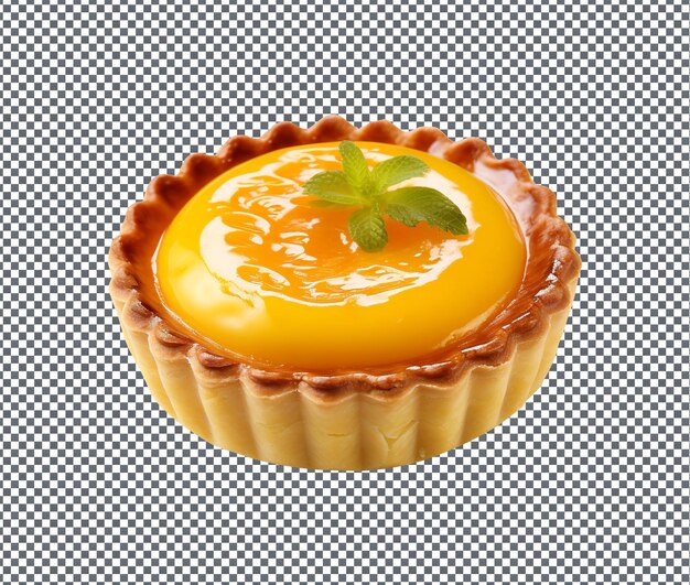 PSD so yummy chinese egg tart isolated on transparent background