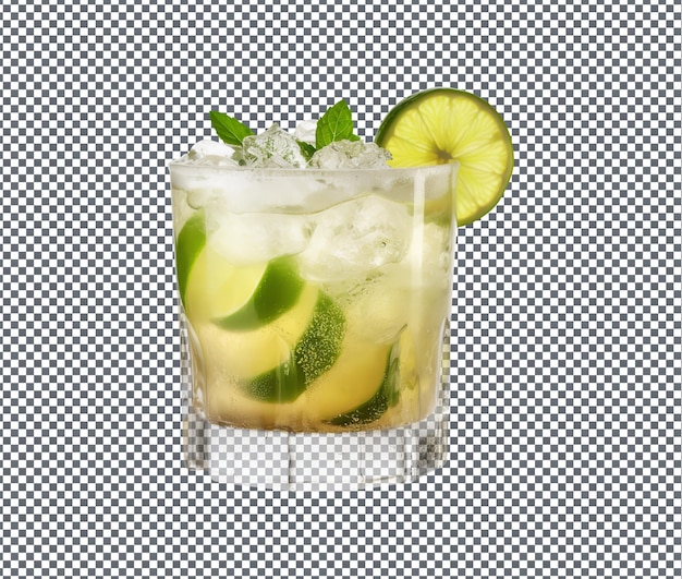 PSD so yummy hot caipirinha isolated on transparent background