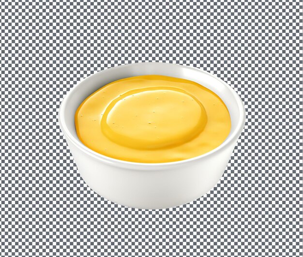 PSD so yummy mustard sauce isolated on transparent background