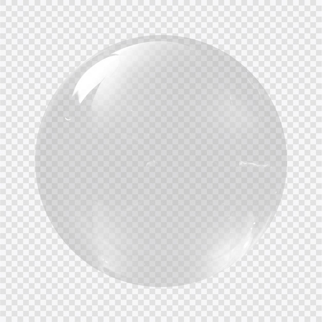 Soap bubble on a transparent background