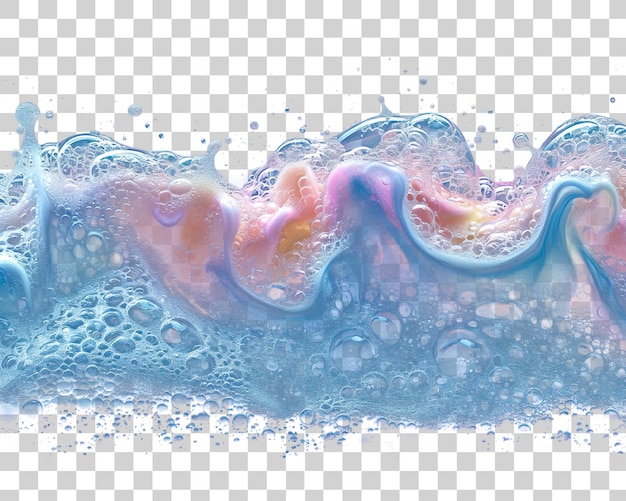 PSD soap bubbles isolated on transparent background png