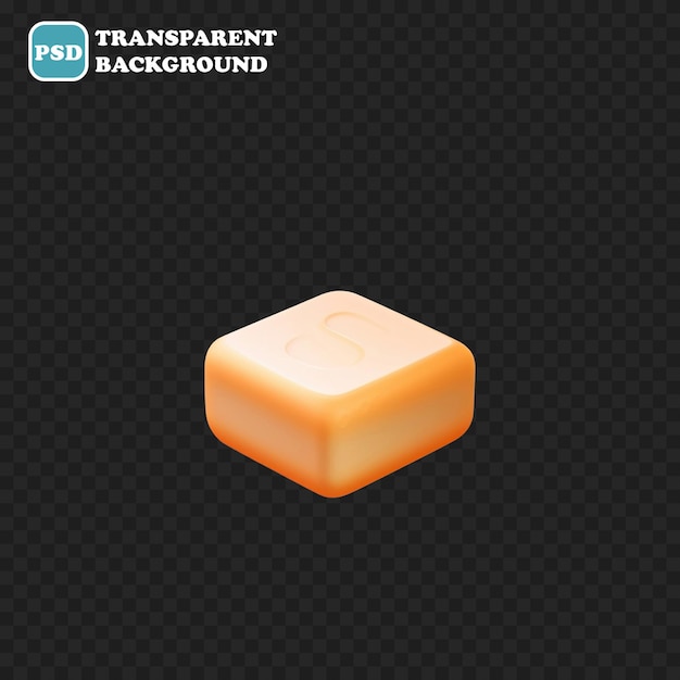 soap icon isolated 3d render illustration