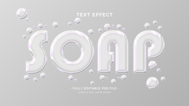 Soap text effect