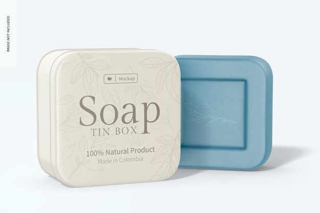 Soap Tin Box Mockup