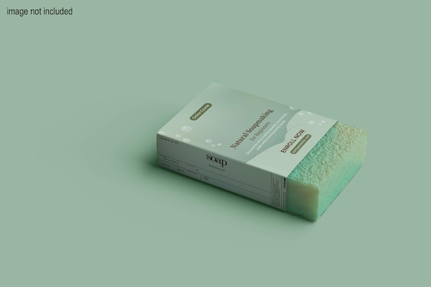 PSD soap with label mockup