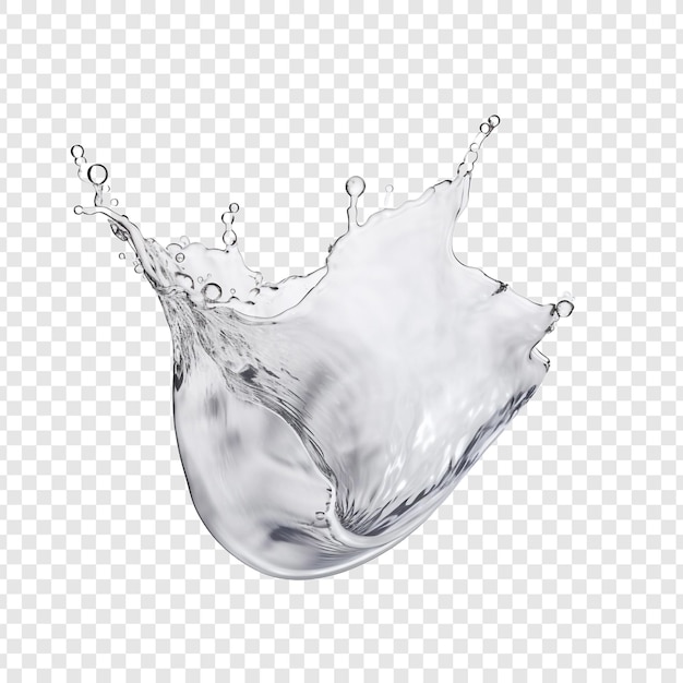 Soapy water isolated on transparent background