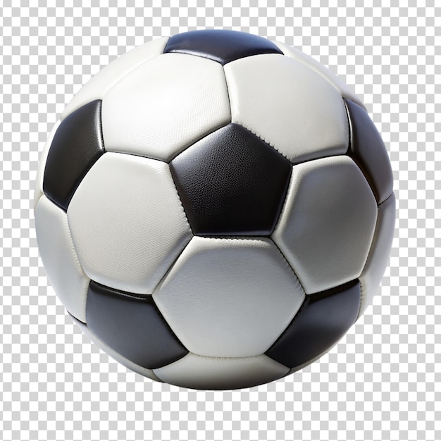 A soccer ball on transparent background