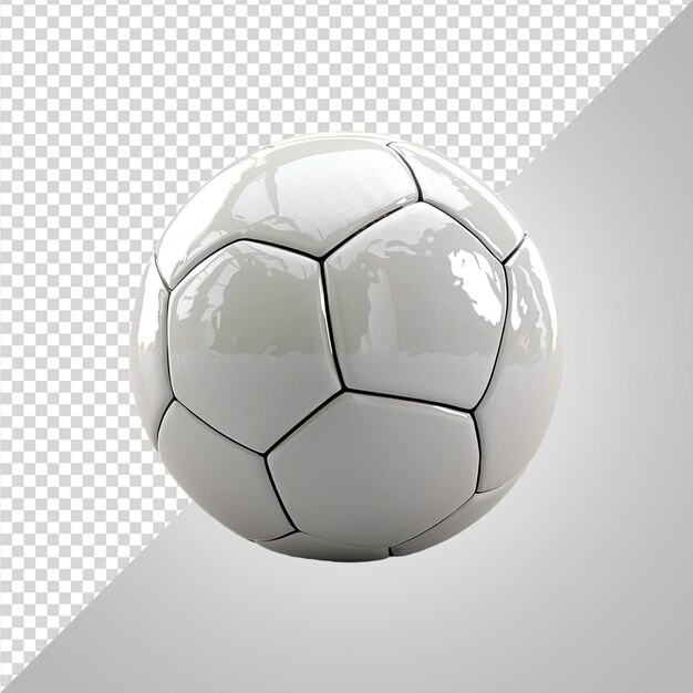 PSD a soccer ball with a black and white background with a black border