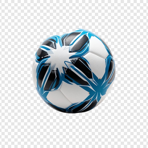 PSD a soccer ball with a blue and white design on it