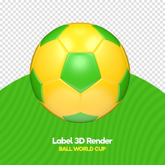 PSD soccer ball world cup for composition