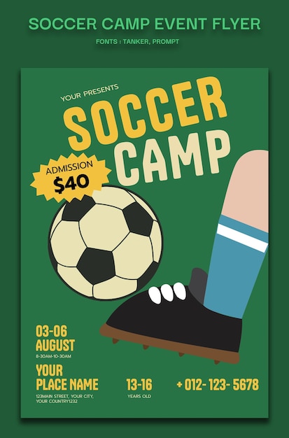 Soccer Camp Event Flyer