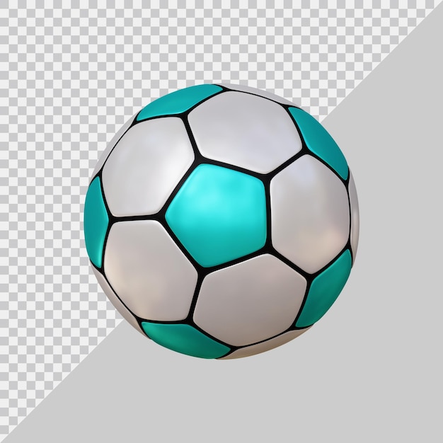 Soccer football ball with 3d modern style