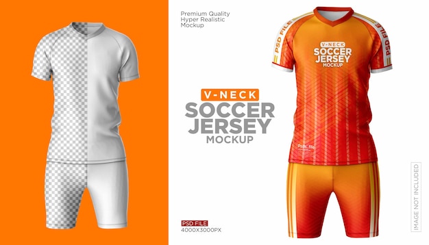 soccer jersey kit mockup