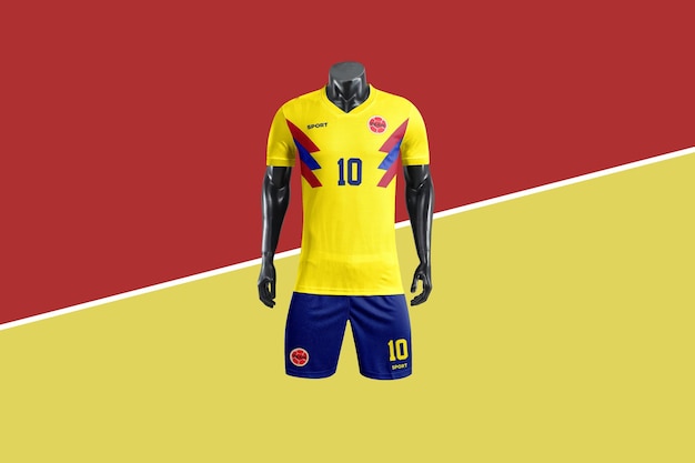 PSD soccer kit mockup