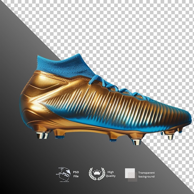 PSD soccer shoes isolated on transparent background