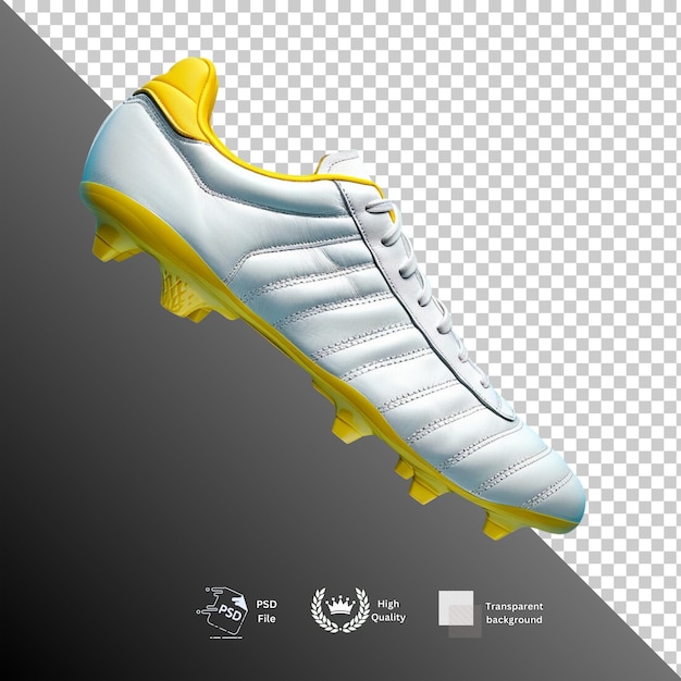 PSD soccer shoes isolated on transparent background