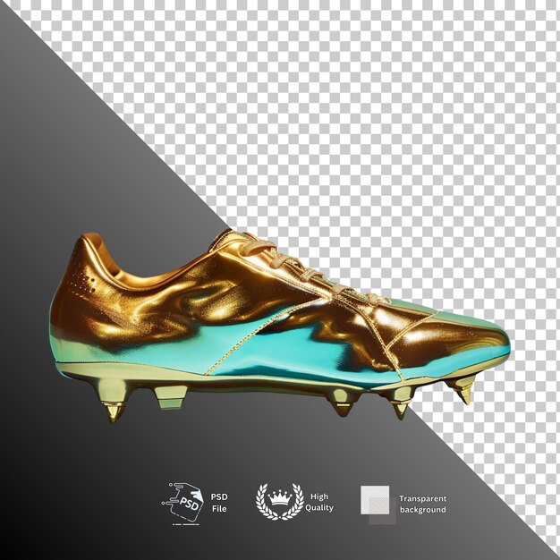 PSD soccer shoes isolated on transparent background