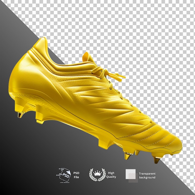 PSD soccer shoes isolated on transparent background