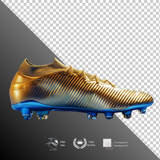 PSD soccer shoes isolated on transparent background