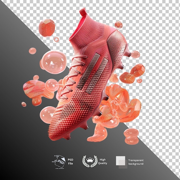 Soccer shoes isolated on transparent background