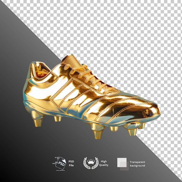 PSD soccer shoes isolated on transparent background