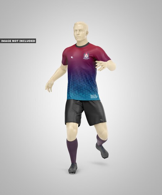 PSD soccer uniform mockup front view