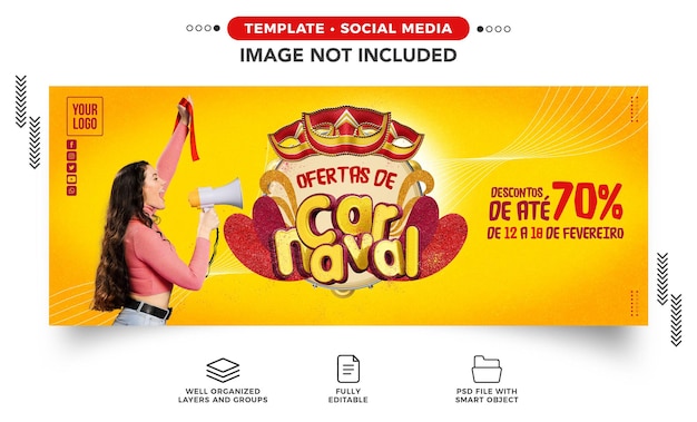 Social media banner carnival offers discounts of up to 70 from February 12th to 18th