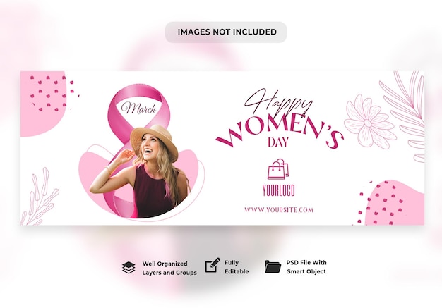 PSD social media banner international happy womens day march 8