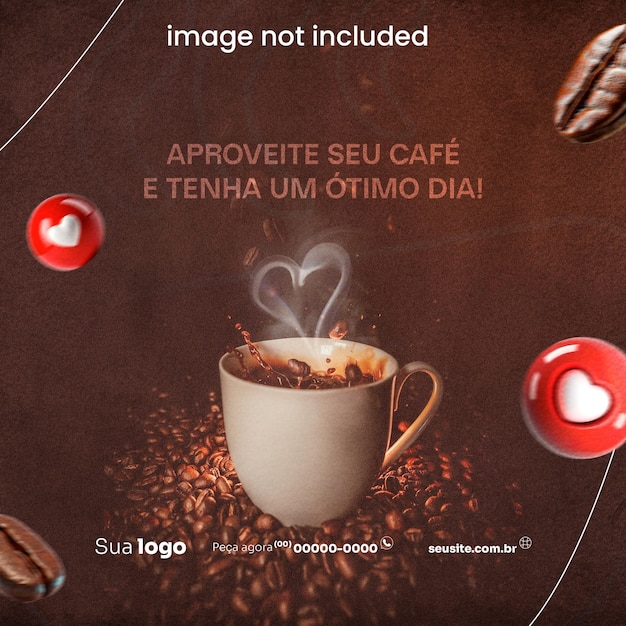 Social media cafeteria PSD editavel