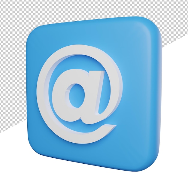 At social media element side view 3d rendering illustration icon with transparent background