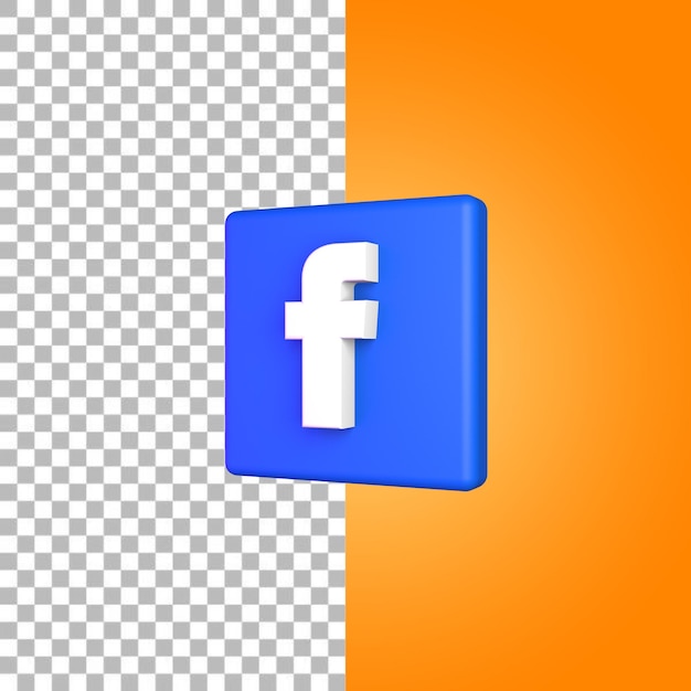 Social Media Icon 3D Rendering