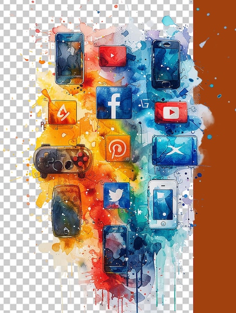 Social Media and Internet Illustration