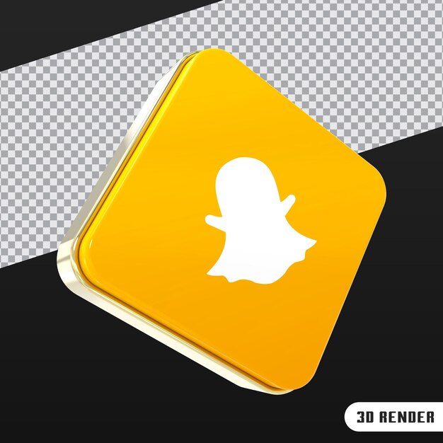 Social media logo and icon 3d rendering