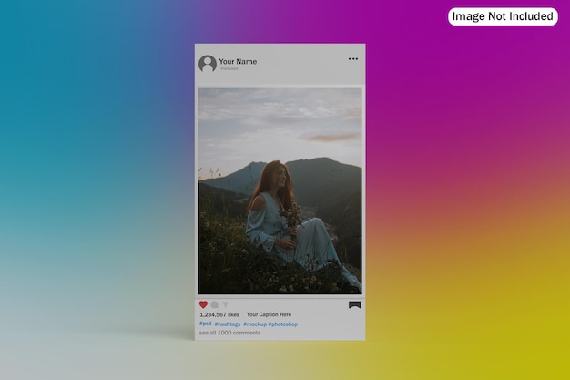 social media post mockup