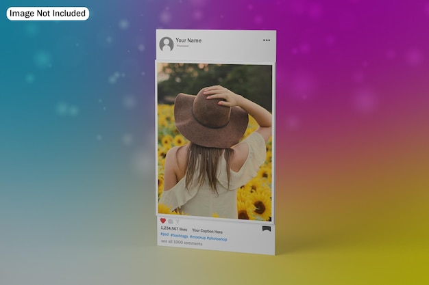 social media post mockup