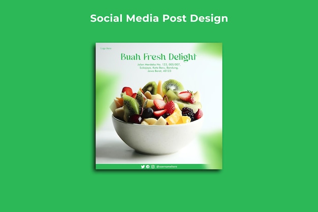 PSD social media post psd template