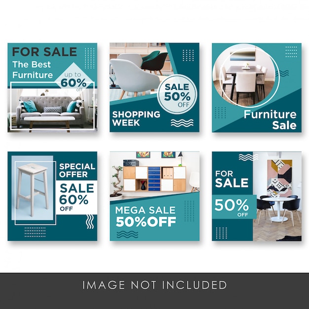 social media post sale for all furniture collection template