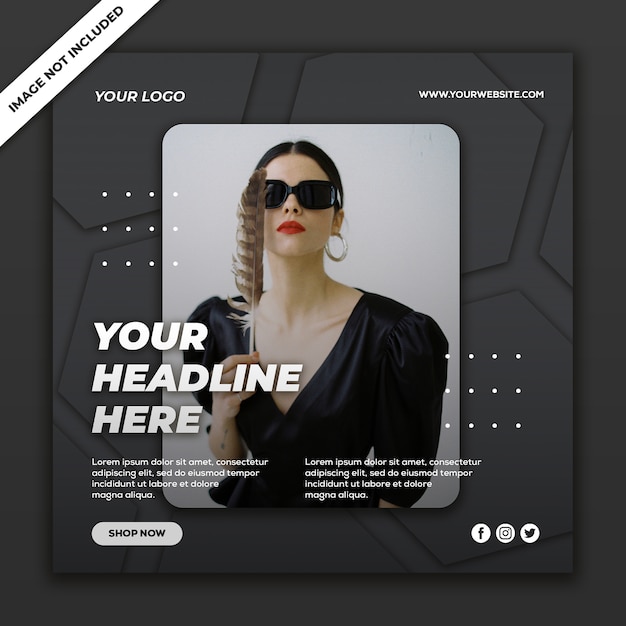 Social Media Post Template Instagram Fashion Sale Collection