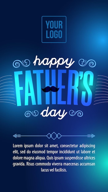 Social media stories Happy father's day to insert your tribute message