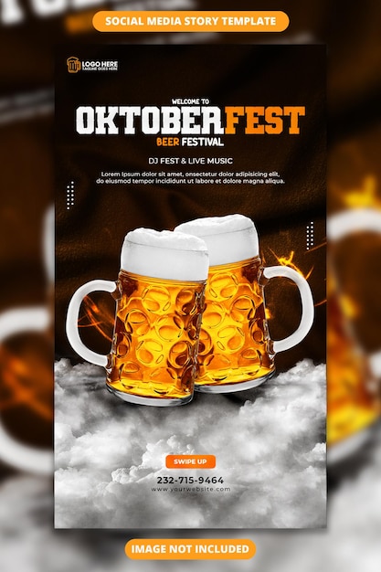 social media story for oktoberfest beer festival