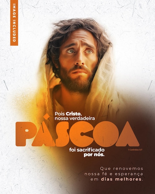 Social media template Easter passion of Christ